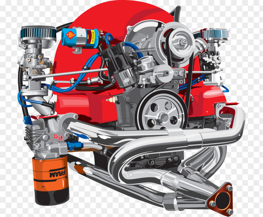 Engine Volkswagen Beetle Car SP2 PNG