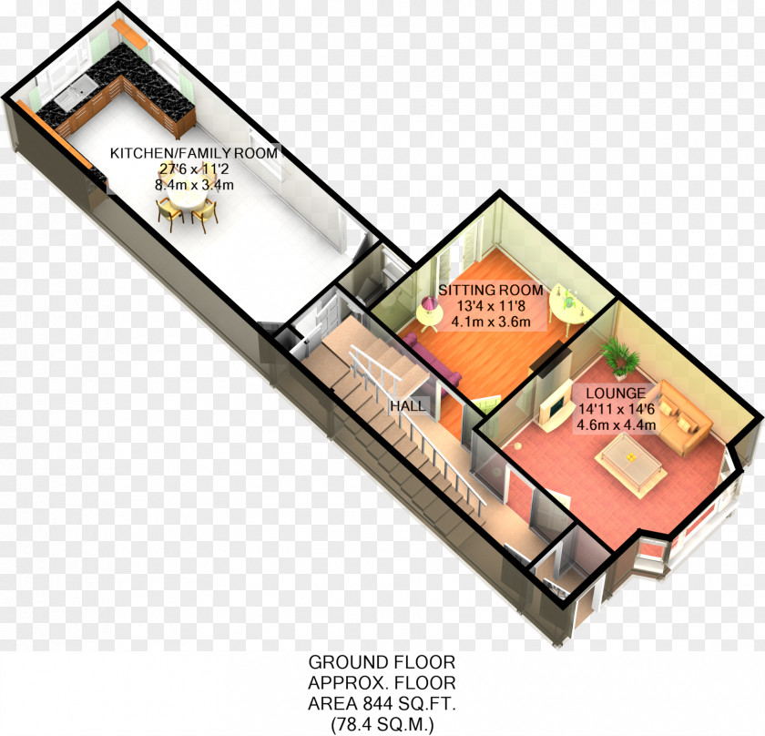 Line Floor Plan PNG