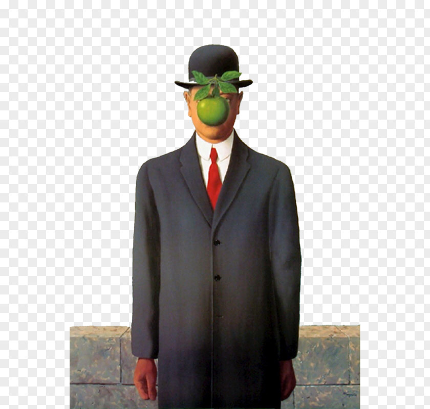 Painting The Son Of Man Magritte 1898-1967 Surrealism Art PNG