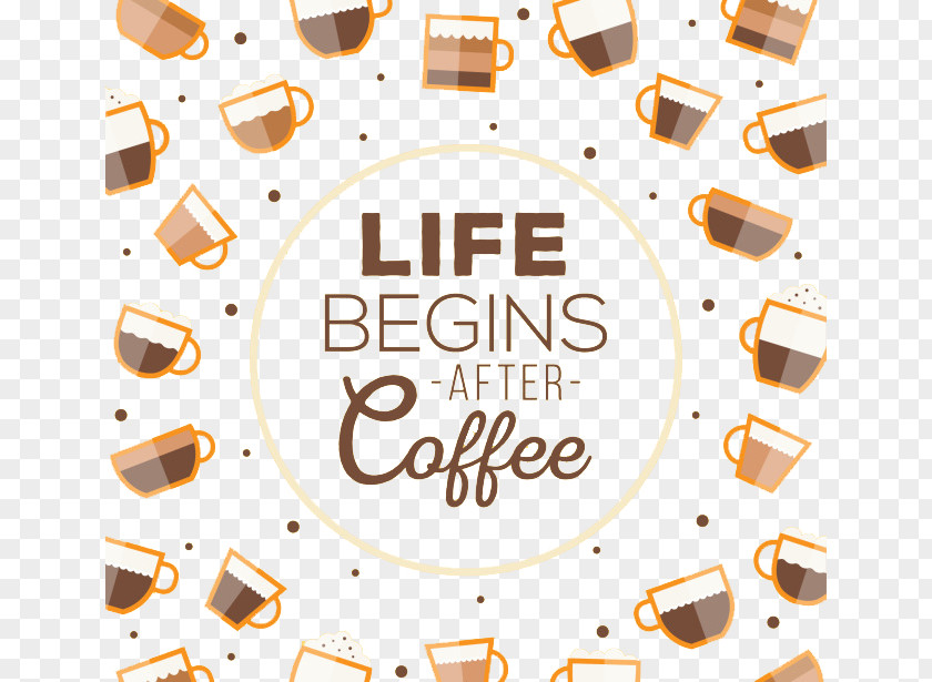 Creative Cute Coffee Cappuccino Latte Espresso Cafe PNG