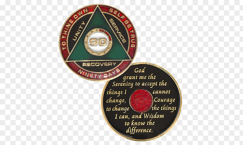 Medal Sobriety Coin Alcoholics Anonymous Alcoholism Narcotics PNG
