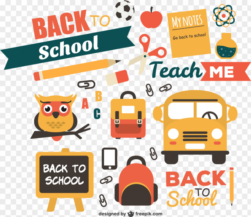 21 Of The Campus School Season Element Vector Material Downloaded, PNG