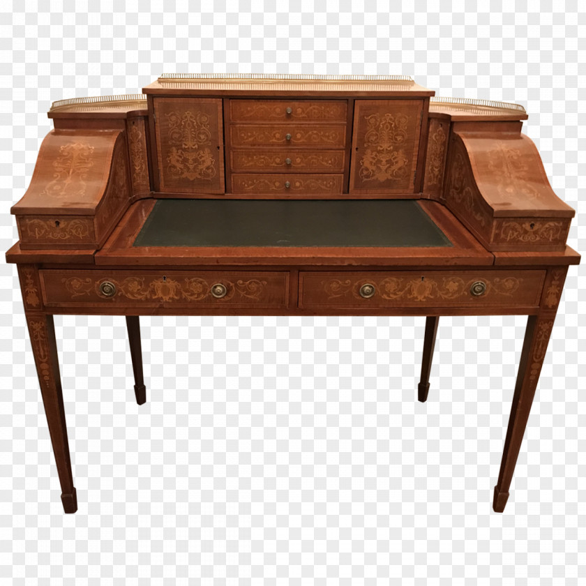 Antique Table Writing Desk Secretary Carlton House PNG