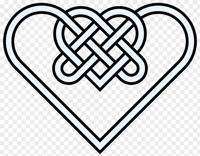 Double Hearts Pictures Celtic Knot Heart Celts Clip Art PNG