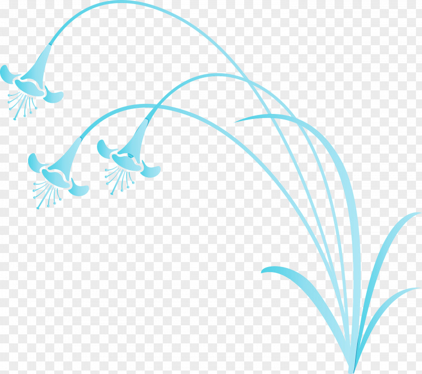 Aqua Blue Turquoise Azure Line PNG