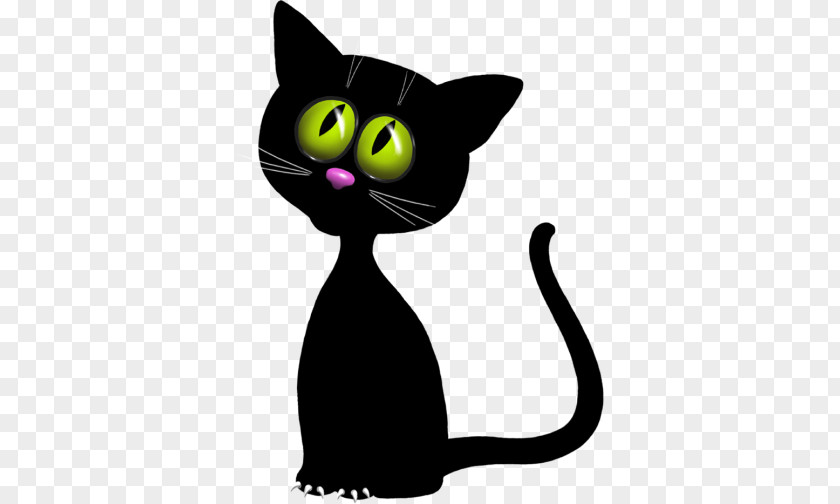 Kitten Black Cat Domestic Short-haired Whiskers PNG