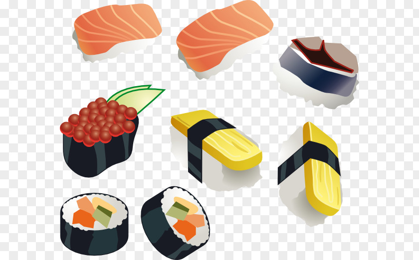 Sushi Japanese Cuisine California Roll Asian Makizushi PNG