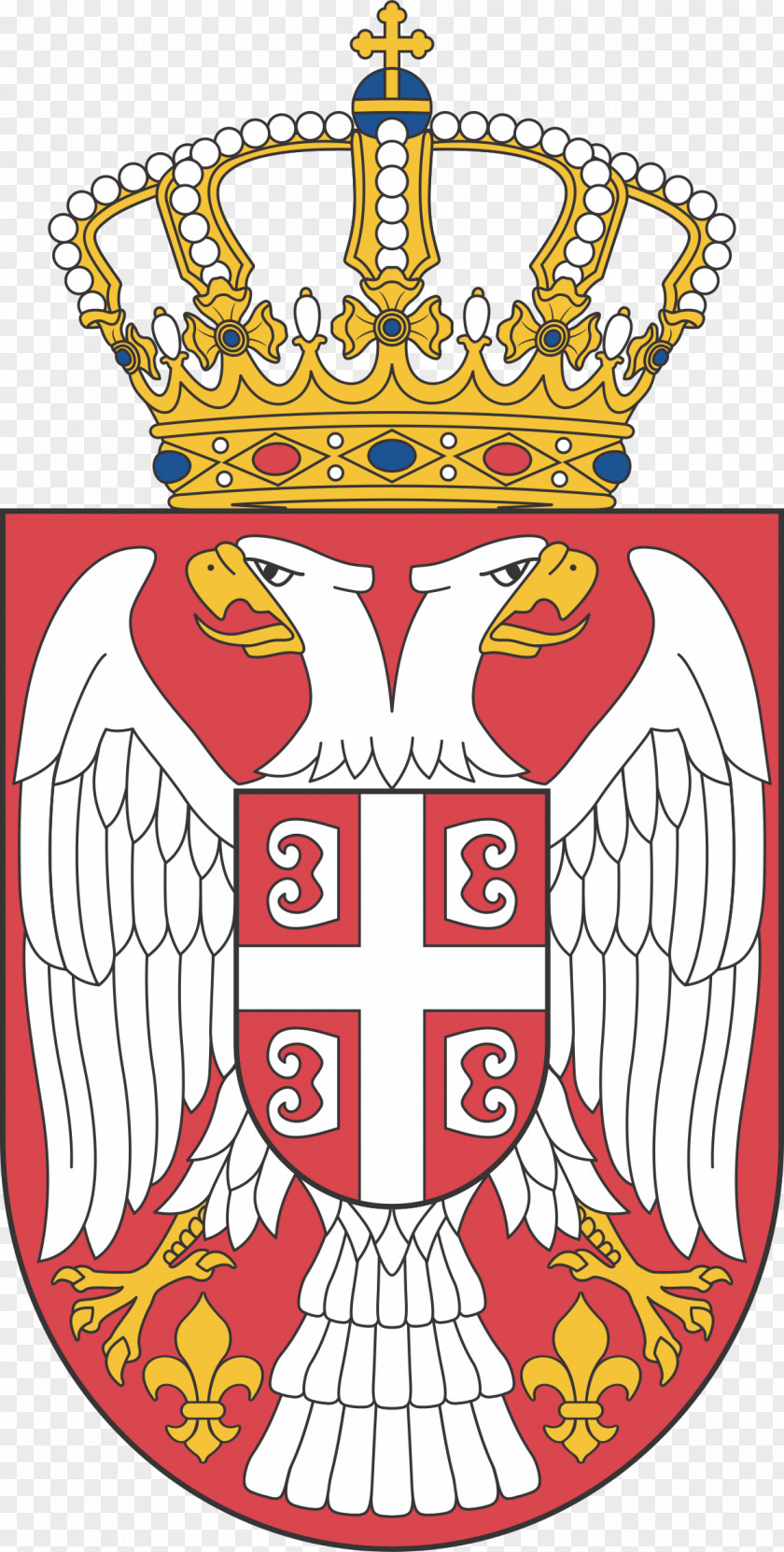 Usa Gerb Kingdom Of Serbia Coat Arms Flag PNG