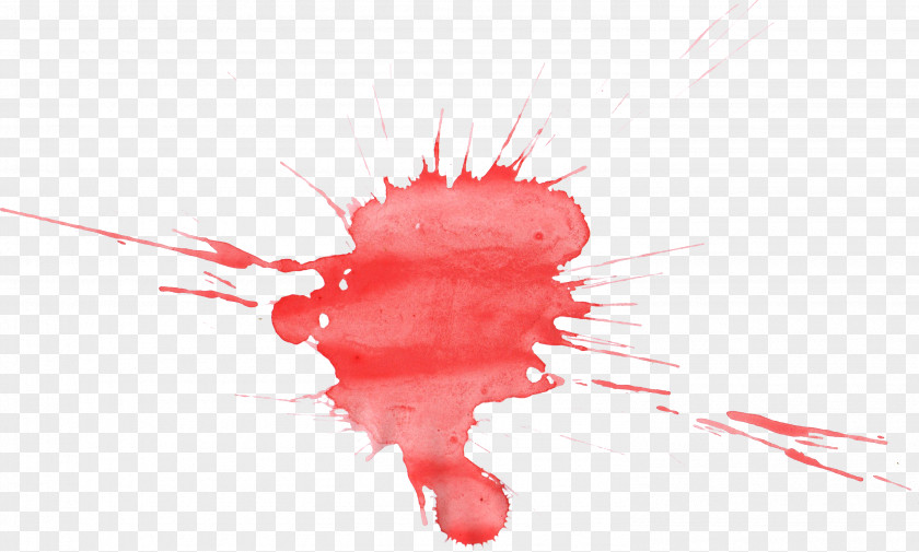 Watercolor Red Painting PNG