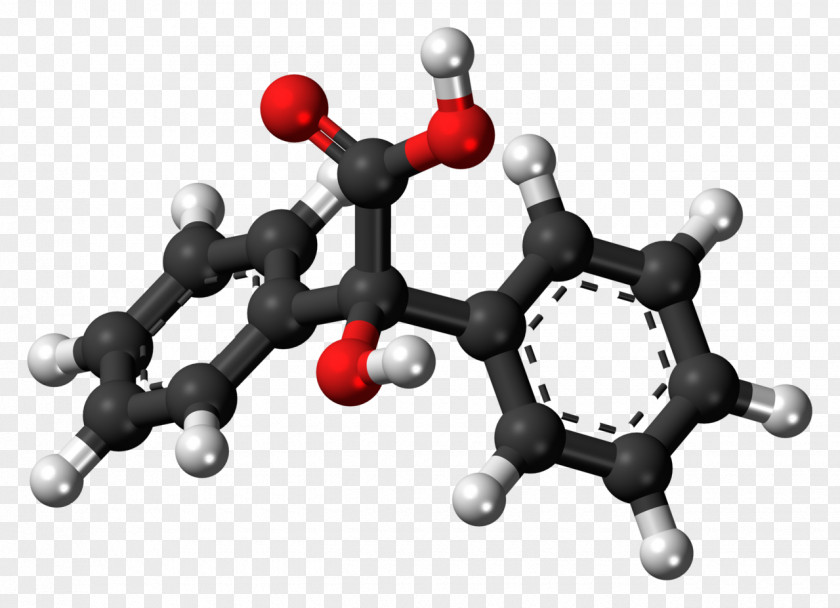 3d Balls Benzilic Acid Rearrangement Reaction PNG