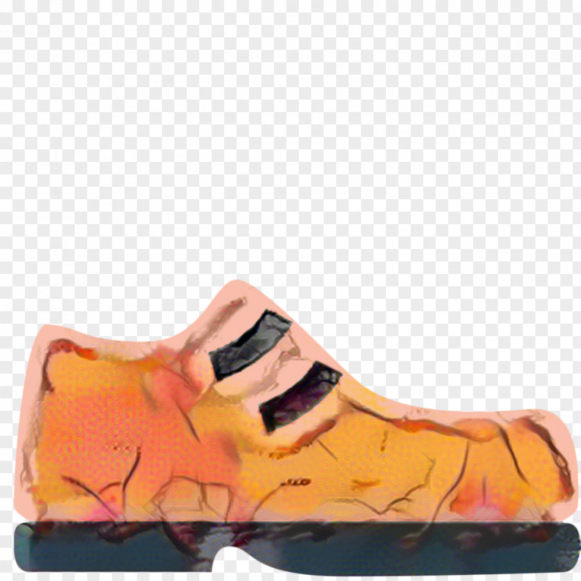 Beige Outdoor Shoe Orange Background PNG