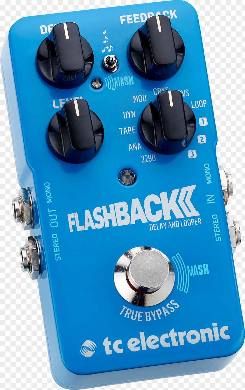 Electric Guitar Effects Processors & Pedals TC Electronic Hall Of Fame Reverb Flashback II Delay Reverberation PNG