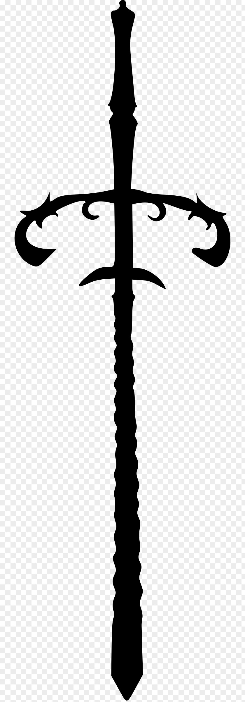 Katana Sword Silhouette Clip Art PNG