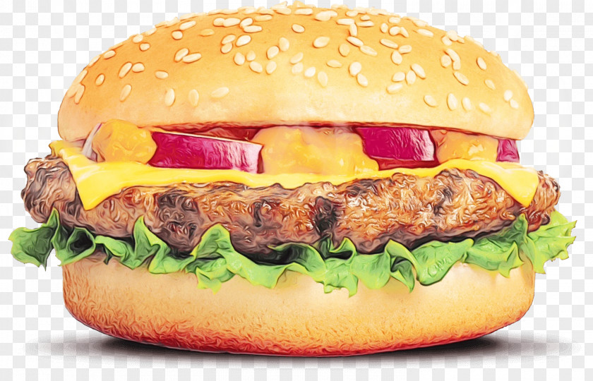 Cheeseburger Veggie Burger Junk Food Whopper PNG