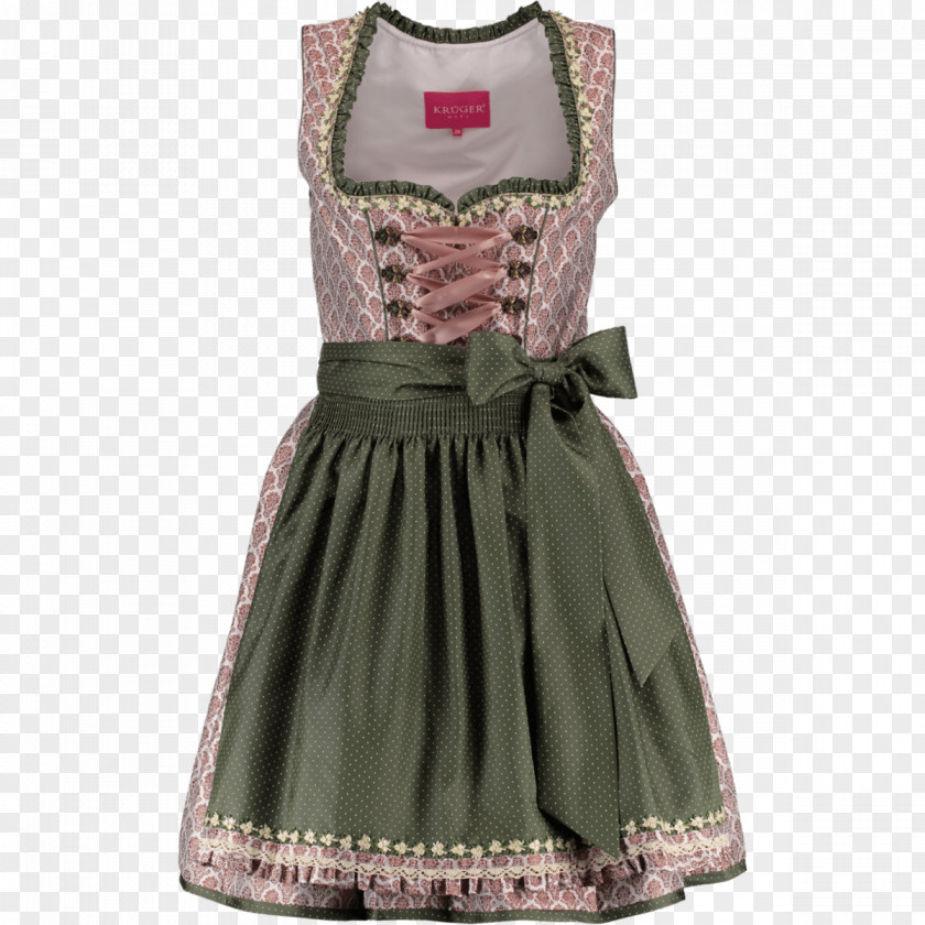 Dirndl Folk Costume Clothing Pink Blue PNG