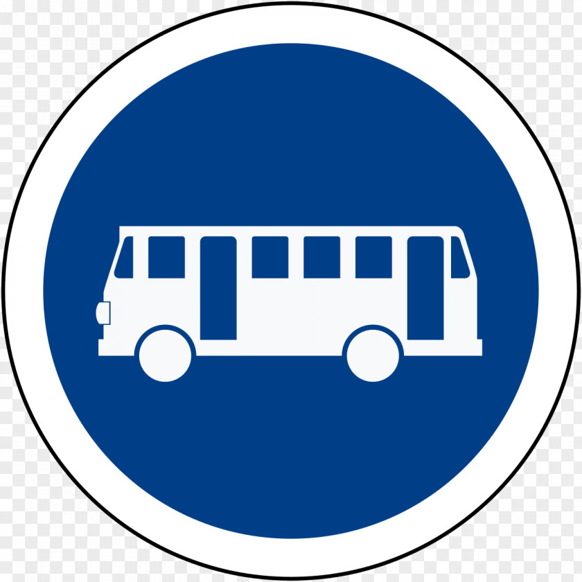 Electric Blue Public Transport Bus Cartoon PNG