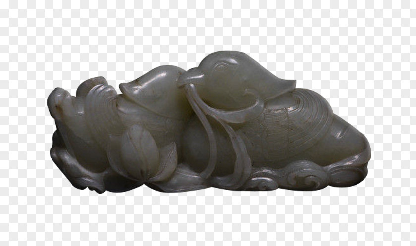 White Jade Mandarin Duck In Qing Dynasty Chinese PNG