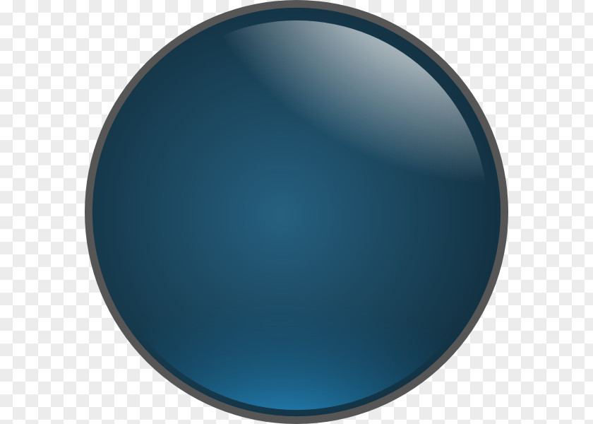 Blue Glossy Ball Clip Art PNG