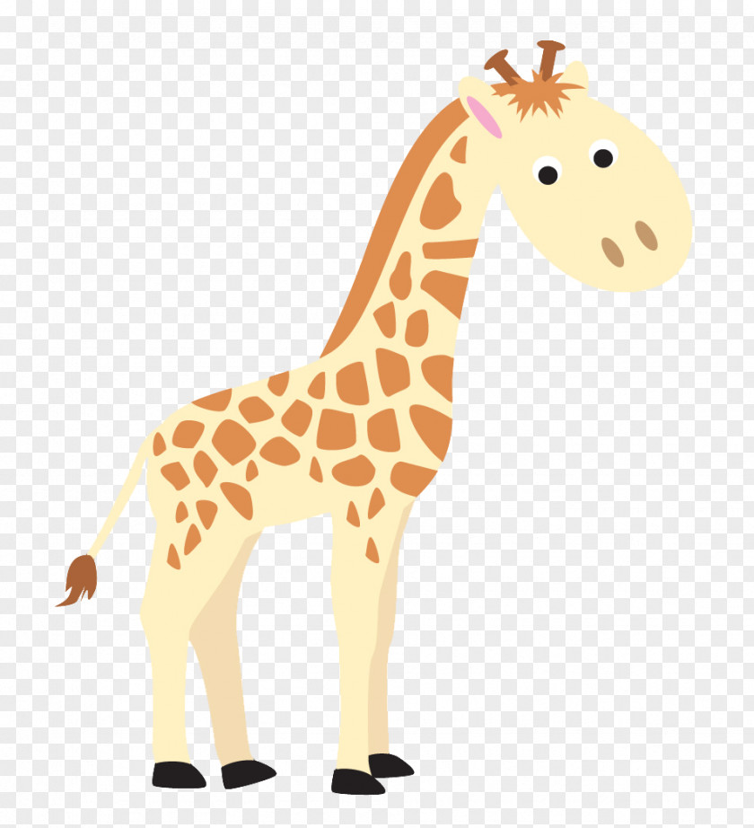 Cartoon Giraffe No Background Wall Decal Sticker Towel Printing PNG