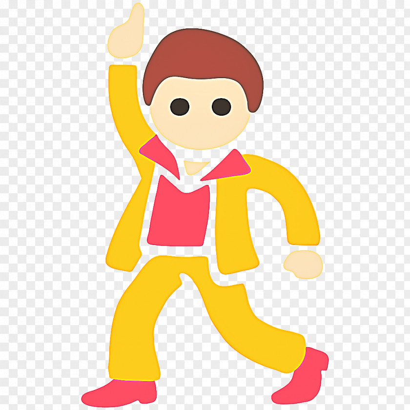 Child Cartoon Emoji Dance PNG
