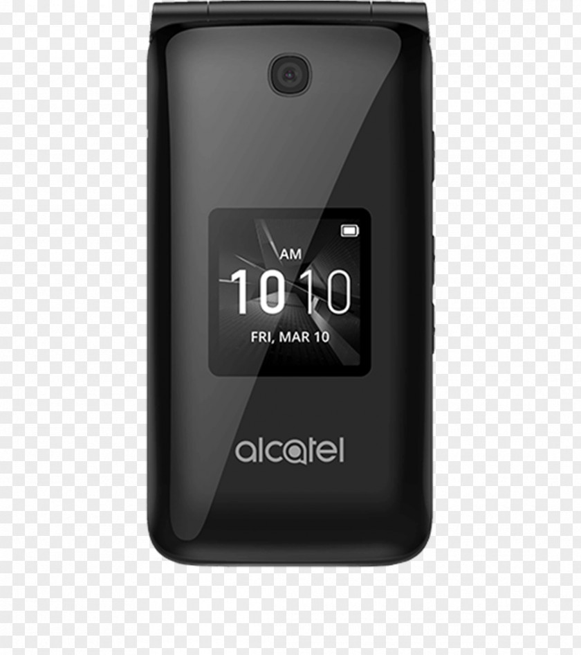 Flip Phones Alcatel Mobile Feature Phone Telephone Clamshell Design 4G PNG
