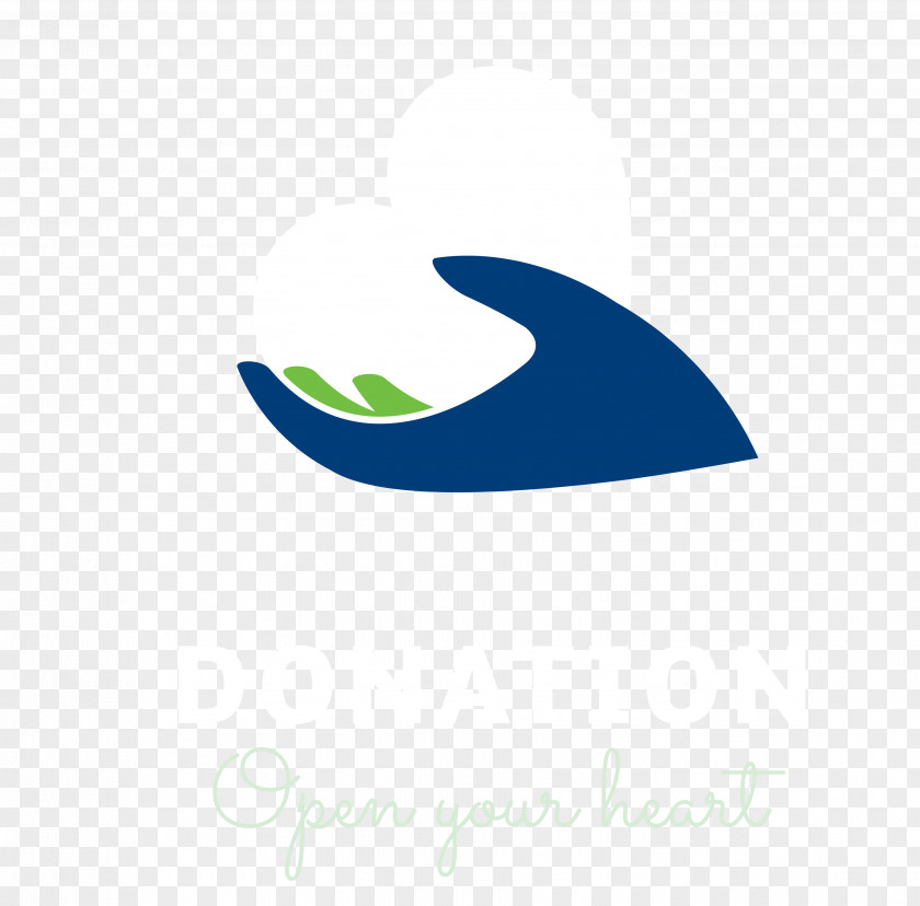 Blue Love Donation Logo PNG