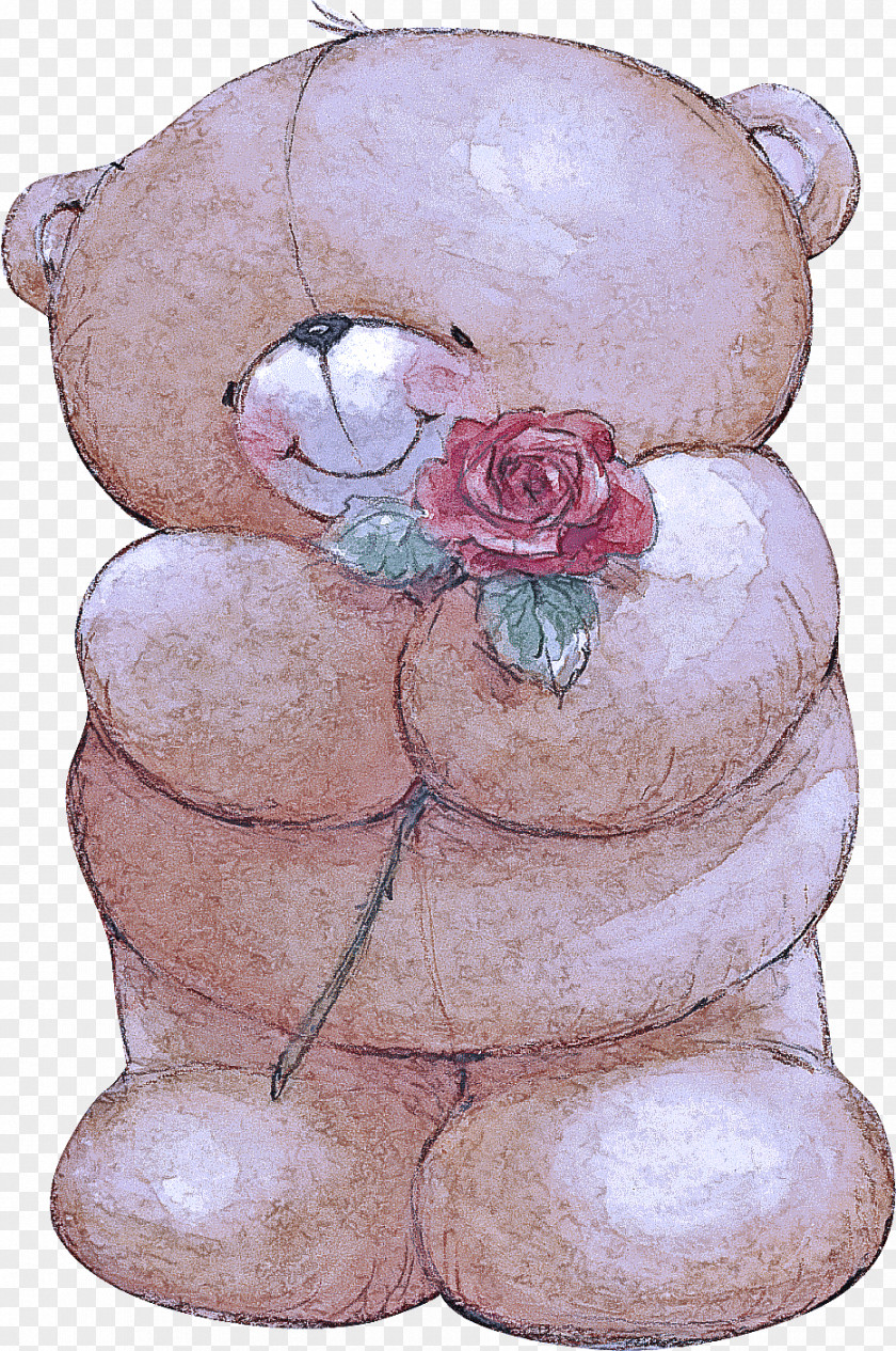 Drawing Flower Teddy Bear PNG