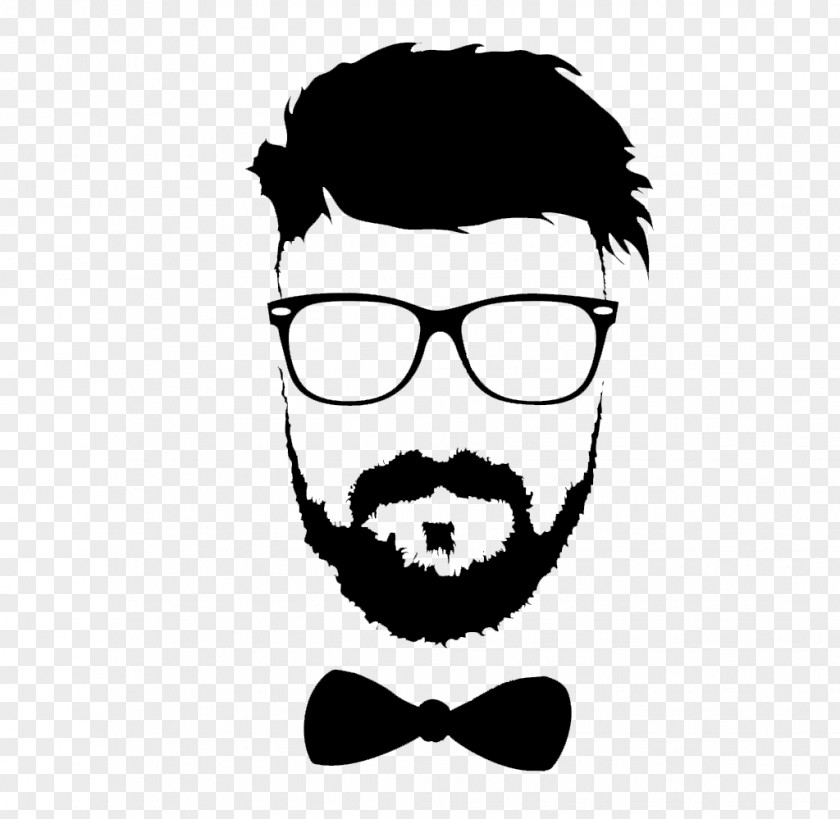 Moustache Glasses Beard Hairstyle PNG
