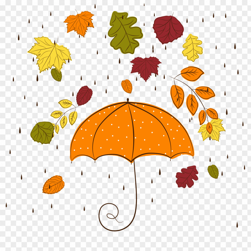 Autumn Leaves Rain Royalty-free Clip Art PNG