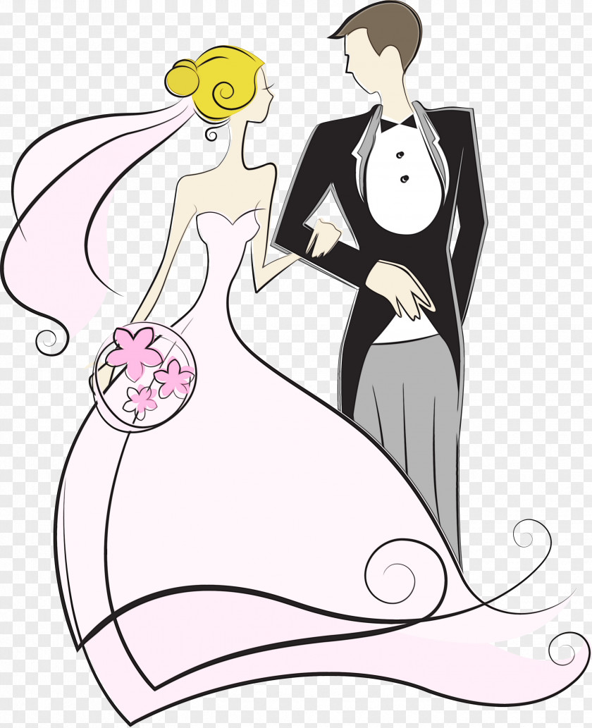 Groom Style Bride And Cartoon PNG