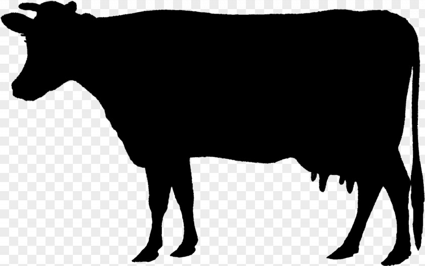Line Art Silhouette Bovine Cow-goat Family Livestock Bull Snout PNG