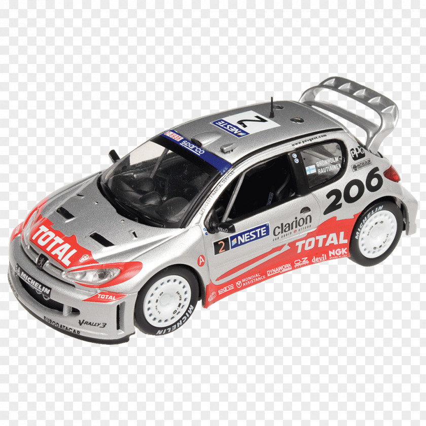 Peugeot World Rally Car 206 WRC Model PNG