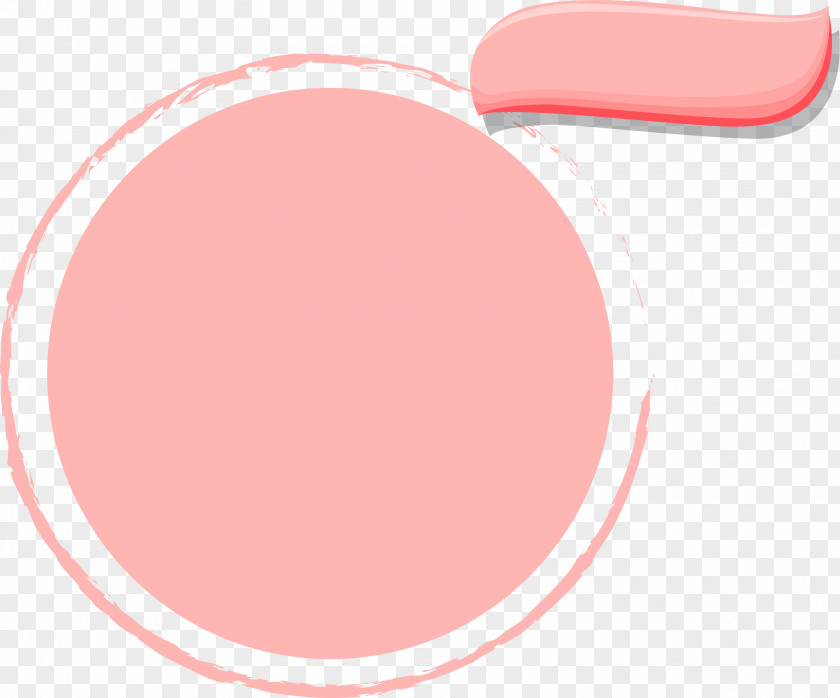 Pink Simple Circle Frame Adobe Illustrator Computer File PNG
