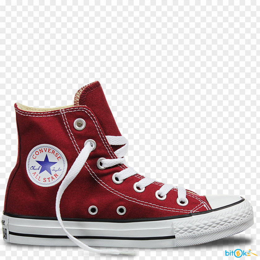 Sneaker Converse Chuck Taylor All-Stars High-top Sneakers Maroon PNG