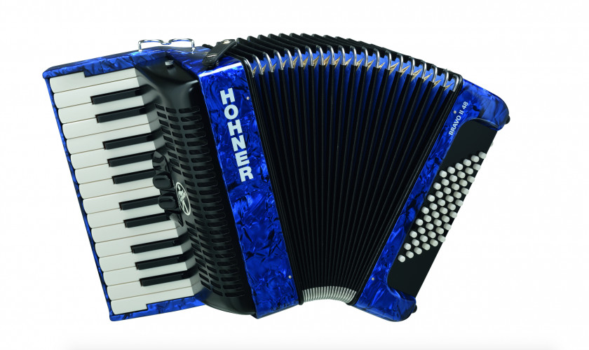Accordion Hohner Chromatic Button Bass Guitar Piano PNG