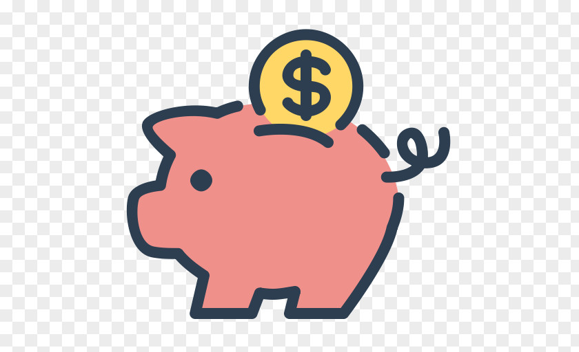 SAVE Saving Money Coin Piggy Bank PNG