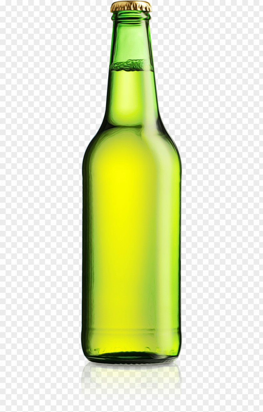 Bottle Glass Green Beer Drink PNG