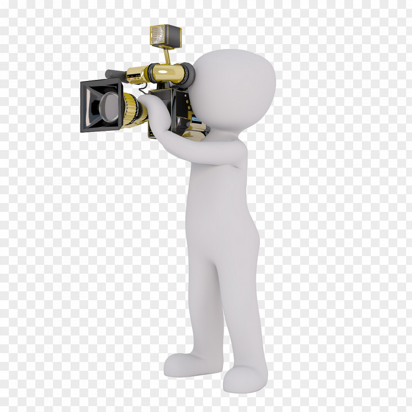 Carrying A Camera White Villain Operator Cartoon Stock Photography PNG