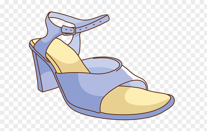 Cartoon Sandals High-heeled Footwear Sandal Shoe PNG