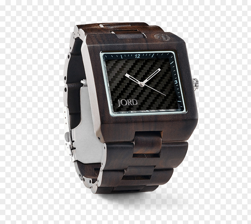 Sandal Wood Jord Mechanical Watch Gift PNG