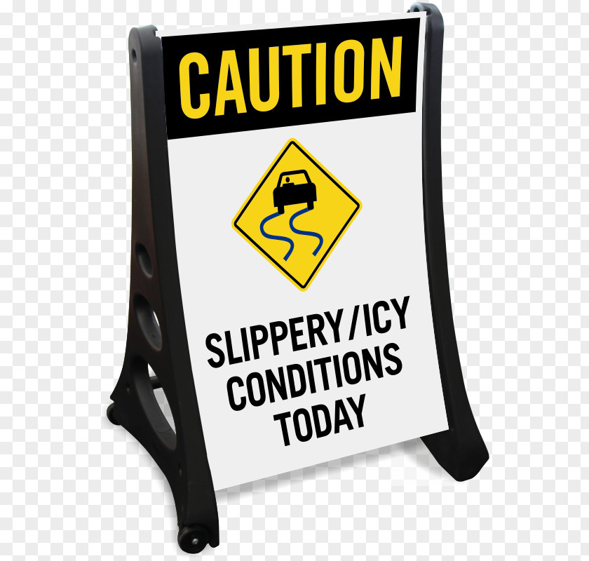 Speeding Icy Roads Brand Signage Product Sidewalk PNG