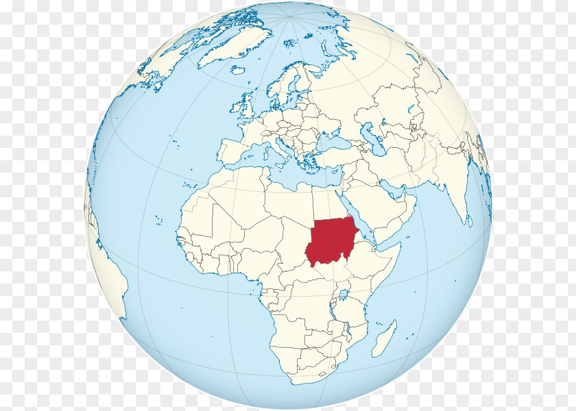 Globe Sudan Egypt Map World PNG