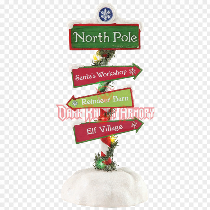 North Pole Santa Claus Christmas Ornament Santa's Workshop PNG