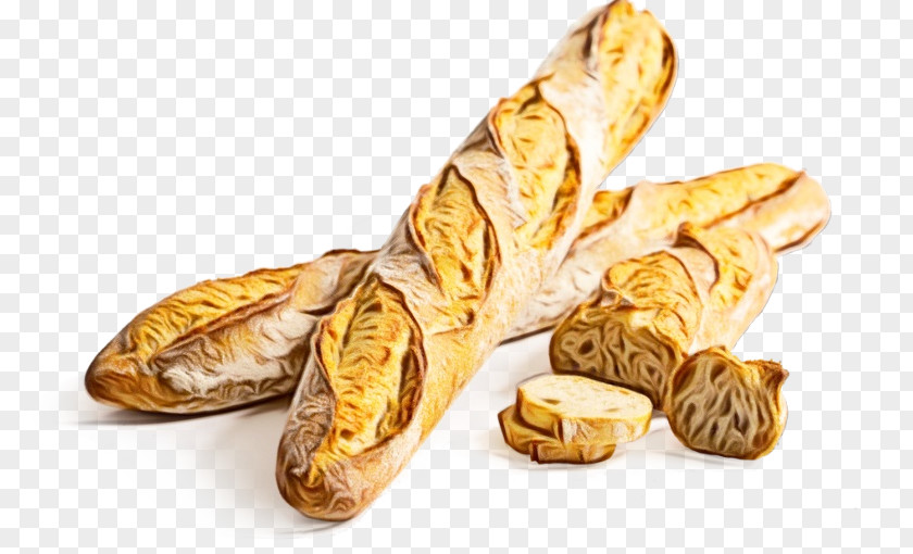 Plant Viennoiserie Watercolor PNG