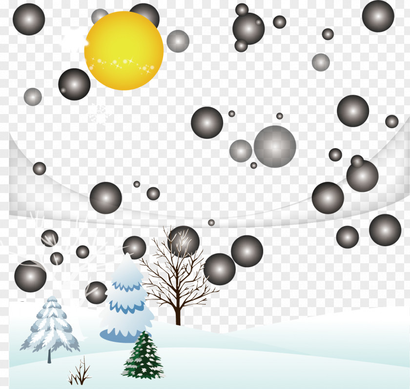 Snow Sky Vector Material Snowman Winter PNG