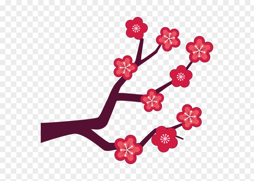 Branch Jeans Illustration Plum Blossom Petal PNG