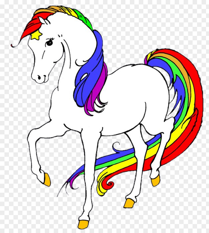 Horse Murky Dismal Rainbow Color PNG