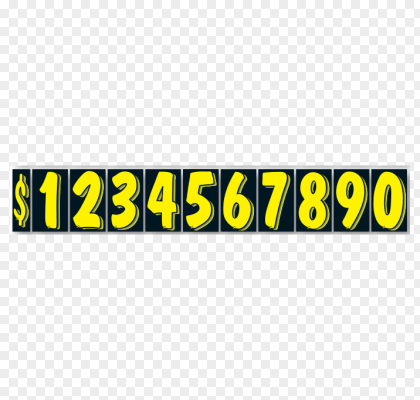 Number Yellow Sticker Advertising Decal Adhesive Polyvinyl Chloride PNG