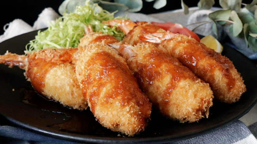 Shrimps Fried Prawn Stuffing Croquette Tonkatsu Chicken PNG