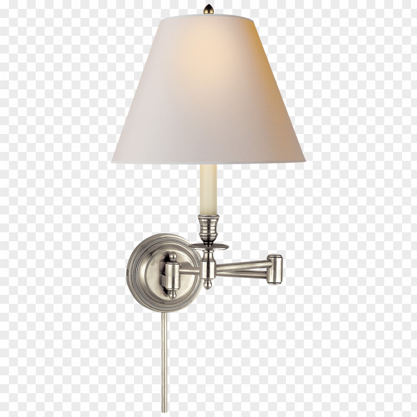 Bedroom Swing Arm Lamps Sconce Electric Light Bronze Lighting PNG